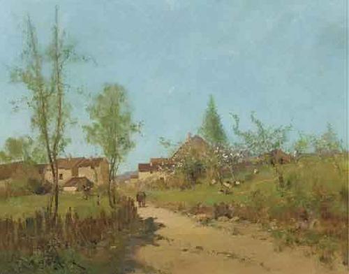 Eugene Galien-Laloue Country Landscape oil painting picture